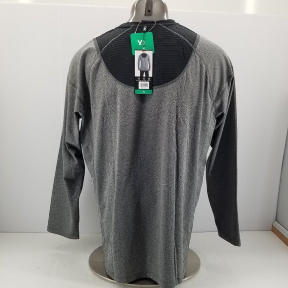 2 of Spyder Shirt Adult Active Long Sleeve Gray Proweb Athletic Top Mens Sz XL - Picture 3 of 11